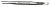 Tweezers with lock 16cm