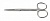 Straight Scissors IRIS 11,5cm