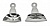 Impression tray partial, rotating, solid