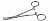 Haemostatic Forceps Micro-mosquito curved with lock 12cm