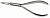 Forceps for broken instruments straight 15cm